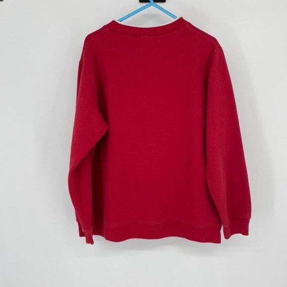 Vintage Penmans Red Crewneck Pullover red snowy Dog embroidered sweatshirt - Picture 2 of 15